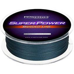 KastKing Superpower Braided Fishing Line,Low-Vis Gray,20 LB,327 Yds