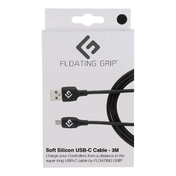 Floating Grip 3M Silicone USB-C Cable Black