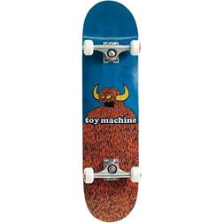 Toy Machine Furry Monster Skateboard Complete, Blue, 8.0"
