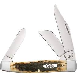Case Cutlery W.R. and Sons Co. Amber Bone Large Stockman Pocket Knife