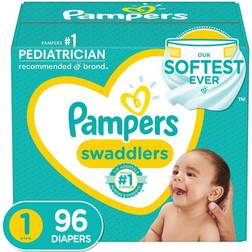 Procter & Gamble Pampers Swaddlers Diapers Super Pack Size 1 96ct