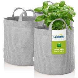 Coolaroo 5 Gallon Round Grow Bag with Holes Durable