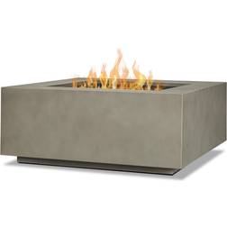 Real Flame Aegean 36" Square Propane Gas Fire Table Mist Gray C9812LP-MGRY
