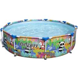 Bestway 9-ft x 26-in Round Above-Ground Pool Polyester 207556