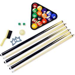 Hathaway Pool Table Billiard Accessory Kit with 2 57-in Cues