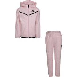 Nike Little Kid's Tech Fleece Set - Pink Foam Heather (36H052-AAR-E5)