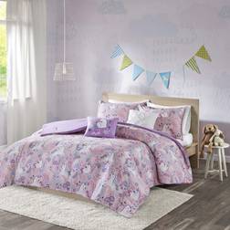 Urban Habitat Kids 100% Cotton Set-Fun Print Vibrant Color Modern All Season Cozy Bedding, Matching Shams,Decorative Pillow,Twin/TwinXL,Unicorn