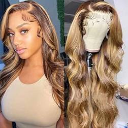 UNice 13x4 Lace Front Hair Wig Brown Blonde 14 inch