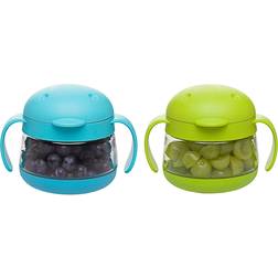 Ubbi Tweat 2-Pack Snack Container In Blue/green green 2 Pack