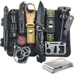 Veitorld 12 in 1 Survival Gear and Equipment Kit
