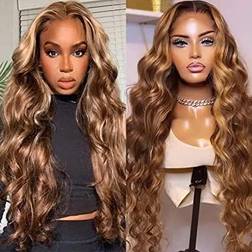 UNice Body Wave Lace Front Wig 18 inch Brown Blonde