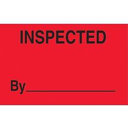 Staples Labels w/ "Inspected By"
