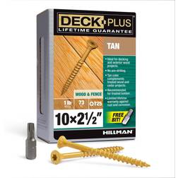 Hillman Deck Plus No. X 2-1/2 Star Head Exterior Deck Screws 1pcs