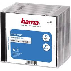 Hama Standard CD Double Jewel Case 10 Pack