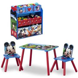Delta Children Mickey Mouse 4-Piece Playroom Solution Set
