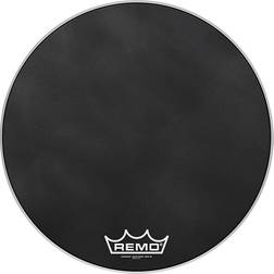 Remo Powermax Black Suede Crimplock Bass Drum Head 24 In
