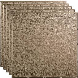 Fasade Border Fill 23-3/4" x 23-3/4" PVC Lay In Tile in Brushed Nickel PL5929