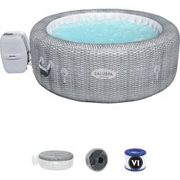 Bestway Inflatable Hot Tub 54295 SaluSpa AirJet 6 Person Honolulu Spa with Cover