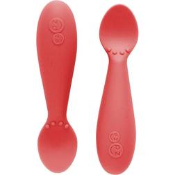 Ezpz Tiny Spoons In Coral (Set Of 2) Coral Infant Feeding Spoon