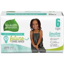 Seventh Generation Baby Diapers Sensitive Protection Size 6,17Pcs