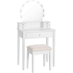 Vasagle Lighted Dressing Table 15.7x27.6" 2