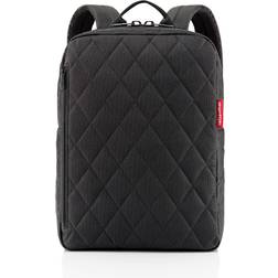 Reisenthel Classic Backpack M, Unisex Carry On, For Travel/Work/School, Adjustable Straps, Water-Repellent, Rhombus Black