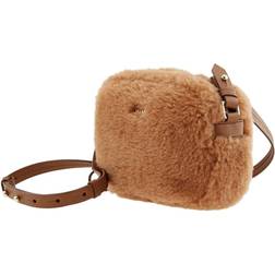 Max Mara Brown Teddy Fabric Belt Bag