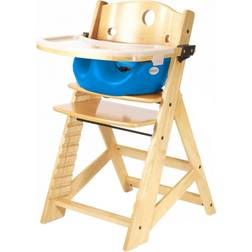 Keekaroo Height Right High Chair with Infant Insert & Tray, Natural/Aqua, ONE Size (0051404KR-0002)