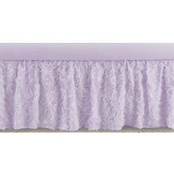 Sweet Jojo Designs Purple Floral Rose Girl Baby Nursery Crib Bed Skirt