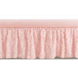 Sweet Jojo Designs Pink Floral Rose Girl Baby Nursery Crib Bed Skirt