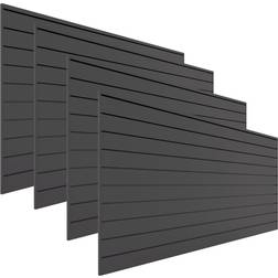 Wall Panels and Trims 4-Pack Charcoal