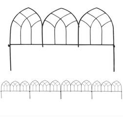 Sunnydaze 17.75 Steel Narbonne Style Border Garden Fence
