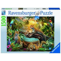 Ravensburger Puzzle 17435 Leopardenfamilie im Dschungel 1500 Teile Puzzle für Erwachsene und Kinder ab 14 Jahren