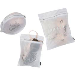 Kennedy International Simplify Printed Wash Bag, Set of 3 White