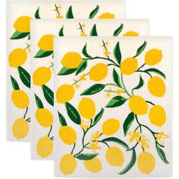 Design Imports Lemon Bliss Swedish Dishcloth Yellow