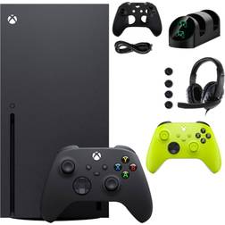 Microsoft Xbox Series X 1TB Console with Extra Green Controller Accessories Kit