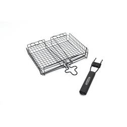 Grillpro 24876 Deluxe Non Stick Broiler Basket with Detachable Handle
