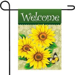 Northlight Welcome Sunflowers & Butterfly Spring Garden Flag