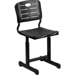 Flash Furniture Adjustable Height Black Student Chair with Frame