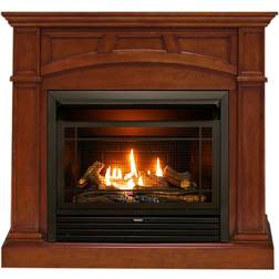 Duluth Forge 43.5-in Black Ventless Natural or Liquid Propane Gas Fireplace DFS-300R-MHC