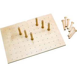 Rev-A-Shelf 4DPS-3021 30 x 21 Inch Wood 12 Peg Board Drawer Organizer System