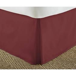 Home Collection Comfort Luxury Skirt Valance Sheet Red