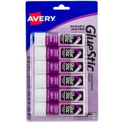 Avery Purple Application Permanent Glue Stics, .26 oz, 6/Pack