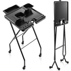 Saloniture Rolling Coloring Tray Stylist Cart Trolley Table