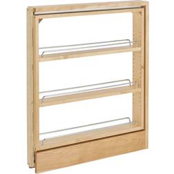 Rev-A-Shelf 438-BC-3C 3 Cabinet Base Pull Out Organizer Rack Maple
