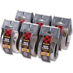 Scotch Box Lock Packaging Tape and Dispenser 1.5in Core 6-pack