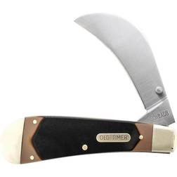 Schrade Old Timer 216OT Hawkbill Pruner 7in Traditional Folding Pocket Knife with Belt