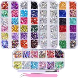 editTime Shiny Colorful Nail Art Multicolor 5000-pack