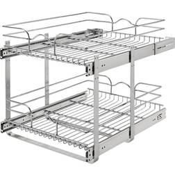 Rev-A-Shelf 5WB2-1822CR-1 2-Tier Cabinet Pull Out Wire Baskets Chrome