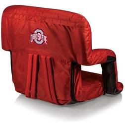 Picnic Time Ohio State Buckeyes Ventura Portable Recliner Chair, Red